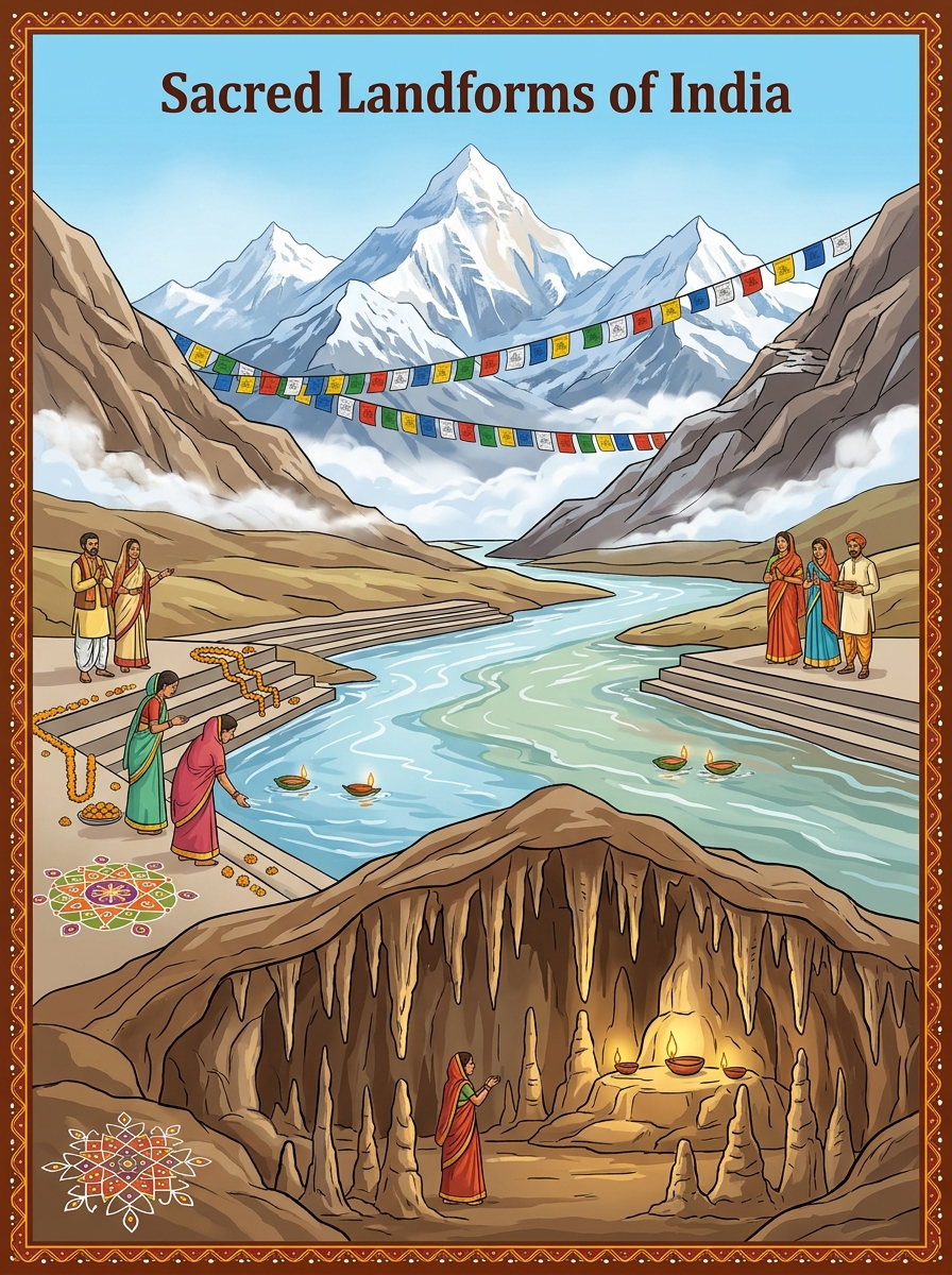 Poster: Sacred Landforms of India